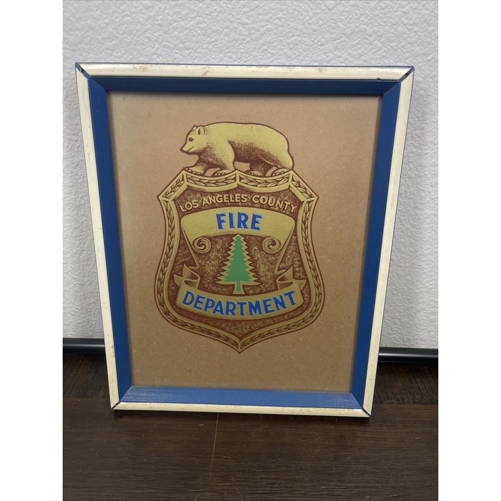 LA County Fire Framed Print Logo